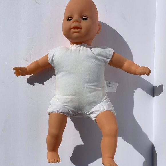 Vintage Baby Doll 14 Inches Polar Bear Outfit Huggable by Simba Toys Sweet! - Picture 11 of 16